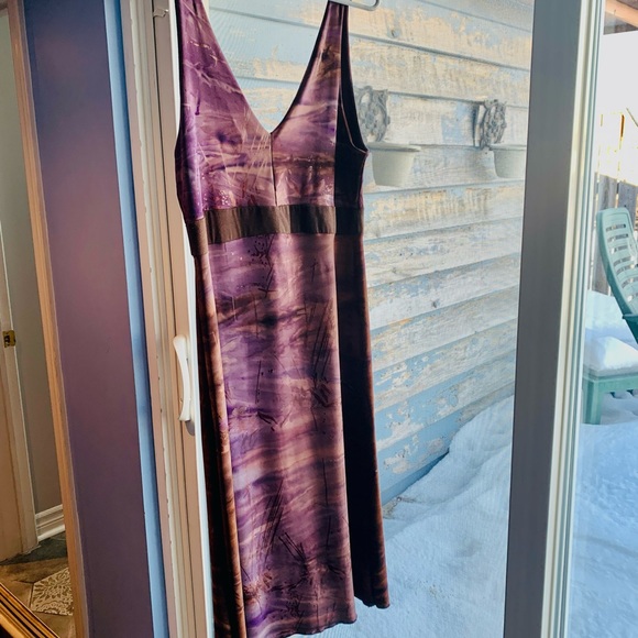 Short Purple Designer Dress - Picture 3 of 5